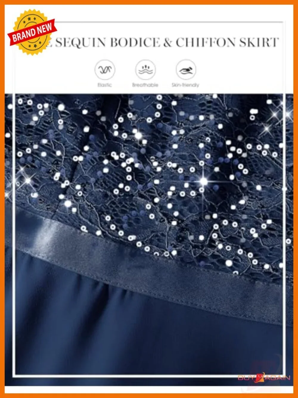 Halter Formal Cocktail Dress Sequin Lace Chiffon Hi-Lo Prom Evening